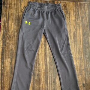 Under Armour Kids' Charcoal Joggers with Bright Logo